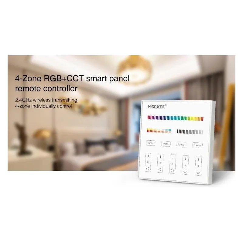 MIBOXER T4 PANEL CONTROL RGBW 4 ZONAS