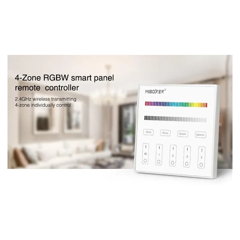 MIBOXER T4 PANEL CONTROL RGBW 4 ZONAS