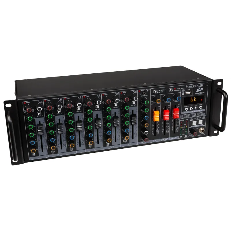 LIVERACK-10 MEZCLADOR PA 19" 10 IN / 7 CH JBSYSTEMS