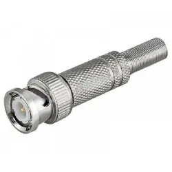CONECTOR BNC MACHO SOLDAR C/MUELLE