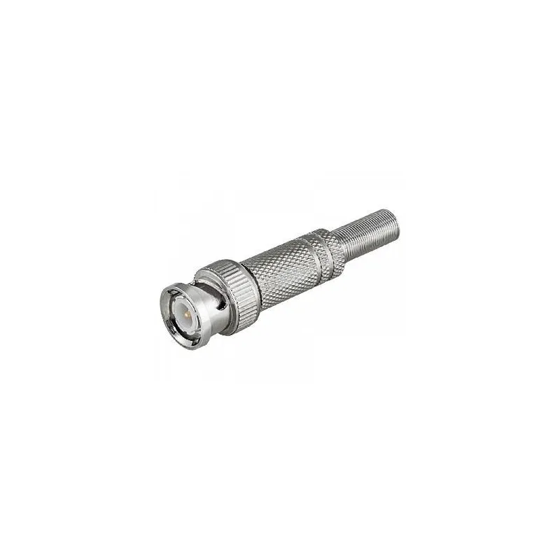 CONECTOR BNC MACHO SOLDAR C/MUELLE