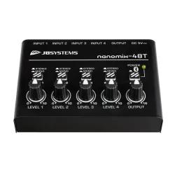 JBSYSTEMS - NANOMIX-4BT MINI MEZCLADOR 4 IN / BLUETOOTH JB SYSTEMS