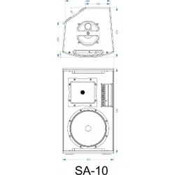 SYNQ - ALTAVOZ 10" ACTIVO DSP 380W SA-10 SYNQ