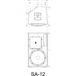 SYNQ - ALTAVOZ 12" ACTIVO DSP 650W SA-12 SYNQ