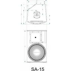 SYNQ - ALTAVOZ 15" ACTIVO DSP 650W SA-15 SYNQ
