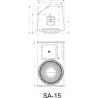 SYNQ - ALTAVOZ 15" ACTIVO DSP 650W SA-15 SYNQ