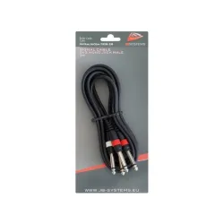 JBSYSTEMS - CABLE 2x JACK 6.3mm MACHO - 2x JACK 6.3mm MACHO 3m JBSYSTEMS