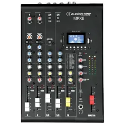 AUDIOPHONY - MPX-6 MESA DE MEZCLAS 6CH DSP / USB / SD / BLUETOOTH AUDIOPHONY