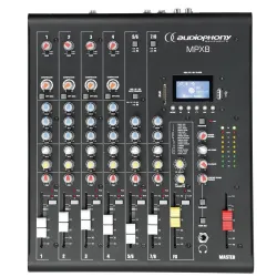AUDIOPHONY - MPX-8 MESA DE MEZCLAS 8CH DSP / USB / SD / BLUETOOTH AUDIOPHONY