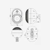 AUDIOPHONY - JAVA530W ALTAVOZ PASIVO 5" 30w 100V IP55 BLANCO AUDIOPHONY (PAREJA)