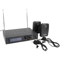 PSK AUDIO - KBS-2 SISTEMA DOBLE INALÁMBRICO VHF MICRÓFONO LAVALIER / PETACA PSK