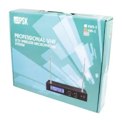 PSK AUDIO - KBS-2 SISTEMA DOBLE INALÁMBRICO VHF MICRÓFONO LAVALIER / PETACA PSK