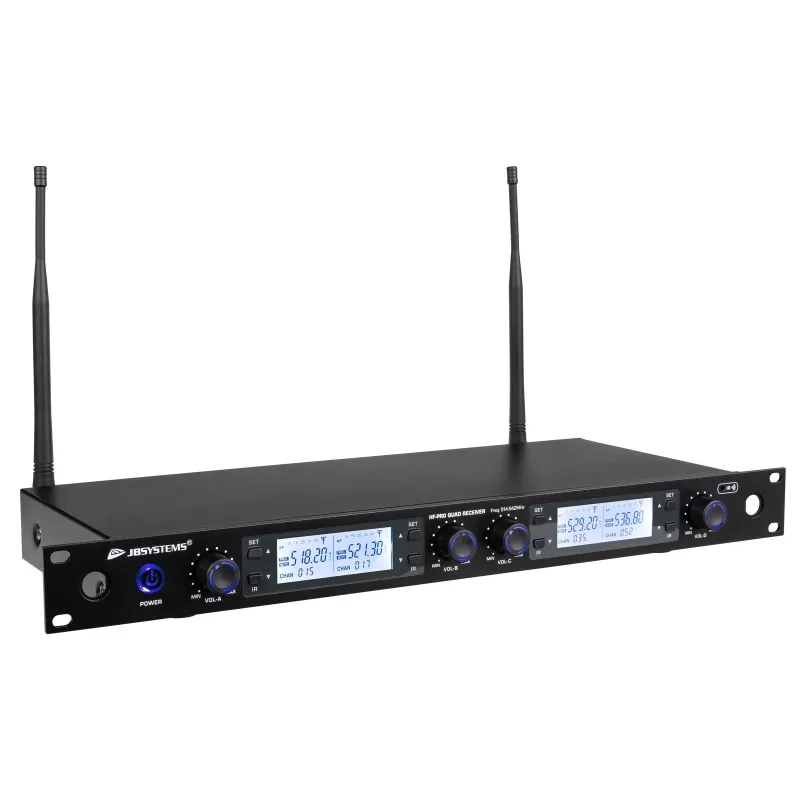 JBSYSTEMS - HF-PRO RECEPTOR CUÁDRUPLE MICROFONOS JB SYSTEMS