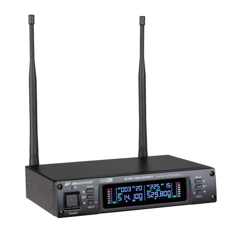 JBSYSTEMS - HF-PRO TWIN DIVERSITY DOBLE  MICROFONOS JB SYSTEMS