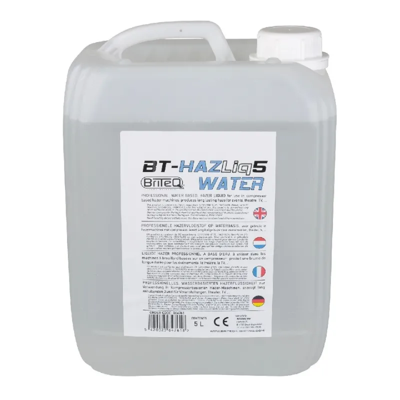 BRITEQ - BT-HAZLIQ5 GARRAFA LÍQUIDO HAZER BASE DE AGUA 5L BRITEQ
