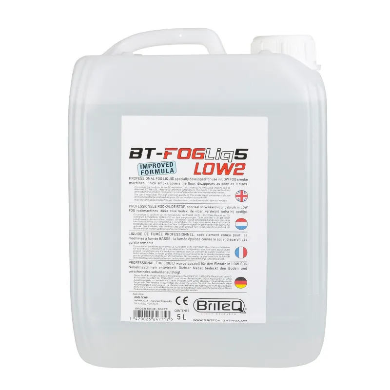 BRITEQ - BT-FOGLIQ5 LOW2 5L LÍQUIDO HUMO BAJO BRITEQ