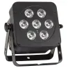 JBSYSTEMS - LED PLANO 7FC FOCO LED PLANO NEGRO 7x8W RGBW JBSYSTEMS