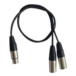 HILEC - CABLE 1 XLR HEMBRA A 2 XLR MACHO 0.60m HILEC
