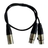 HILEC - CABLE 1 XLR MACHO A 2 XLR HEMBRA 0.60m HILEC