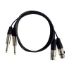 HILEC - CABLE 2 JACK MONO 6.3 A 2 XLR HEMBRA 1.50m HILEC