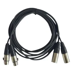 HILEC - CABLE 2 XLR MACHO A 2 XLR HEMBRA 0.60m HILEC