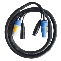 HILEC - CPCDMXLINK-1 CABLE COMBI POWERCON - XLR 1m HILEC