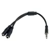HILEC - CABLE MINI JACK 3.5 MACHO A 2 MINI JACK 3.5 HEMBRA HILEC
