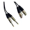 HILEC - CABLE 2 JACK ST 6.3 A 2 XLR HEMBRA 3m HILEC