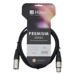 AUDIOPHONY - CABLE XLR MACHO A XLR HEMBRA 1.5m PREMIUM HILEC