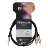 AUDIOPHONY - CABLE 1 MINI JACK 3.5 ST A 2 RCA 1.5m PREMIUM HILEC