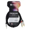 AUDIOPHONY - CABLE 1 MINI JACK 3.5 ST A 2 RCA 3m PREMIUM HILEC