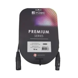 HILEC - CABLE DMX XLR MACHO A XLR HEMBRA 10m PREMIUM 120 Ohm HILEC