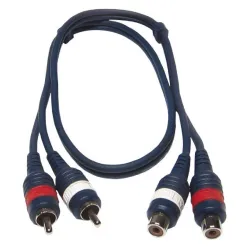 HILEC - CABLE 2 RCA MACHO A 2 RCA HEMBRA 3m HILEC