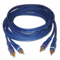 HILEC - CABLE 2 RCA MACHO A 2 RCA MACHO 3m AZUL HILEC