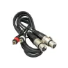 HILEC - CABLE 2x RCA MACHO - 2x XLR HEMBRA 1.5m JBSYSTEMS