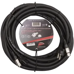 HILEC - CABLE COMBI AUDIO SCHUKO / XLR 10m JBSYSTEMS