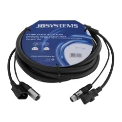 HILEC - CABLE COMBI IEC H/M - XLR M/H 5m HILEC