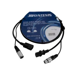 HILEC - CABLE COMBI IEC H/M - XLR M/H 1.3m HILEC