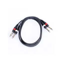 JBSYSTEMS - CABLE 2x JACK 6.3mm MACHO MONO - 2x JACK 6.3mm MACHO MONO 1.5m JBSYSTEMS