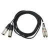 HILEC - CABLE 2 RCA MACHO A 2 XLR MACHO 1.5m HILEC