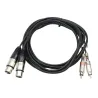 HILEC - CABLE 2 RCA MACHO A 2 XLR HEMBRA 1.5m HILEC