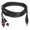 HILEC - CABLE 1 MINI JACK 3.5 ST A 2 RCA MACHO 1.5m HILEC