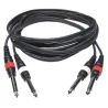 HILEC - CABLE 2 JACK 6.3 MONO A 2 JACK 6.3 MONO 3m HILEC