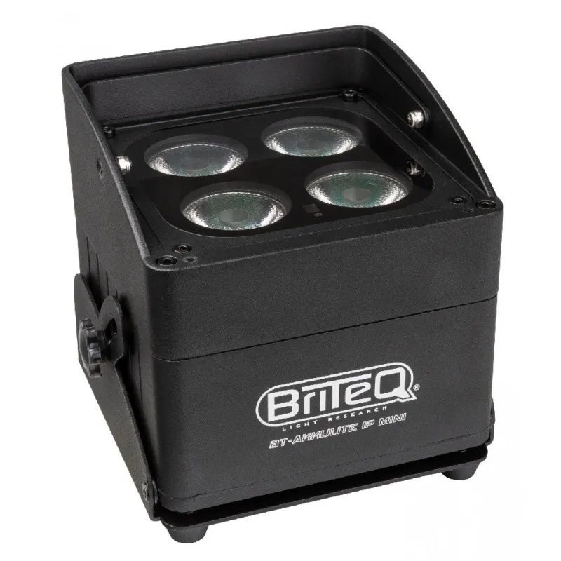 BRITEQ - BT-AKKULITE IP MINI 4x10W RGBWA IP65 BRITEQ (BATERÍA INCL.)