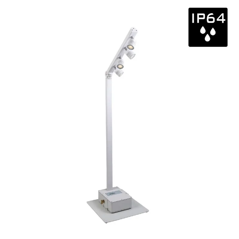 BRITEQ - BTI-AKKUPOLE WHITE POSTE ILUMINACIÓN LED 4x5W IP-64 BATERÍA DMX BRITEQ