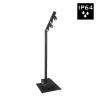 BRITEQ - BTI-AKKUPOLE BLACK POSTE ILUMINACIÓN LED 4x5W IP-64 BATERÍA DMX BRITEQ