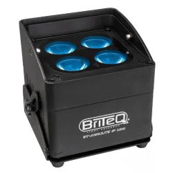BRITEQ - BT-AKKULITE IP MINI 4x10W RGBWA IP65 BRITEQ (BATERÍA INCL.)