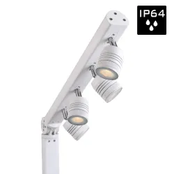 BRITEQ - BTI-AKKUPOLE WHITE POSTE ILUMINACIÓN LED 4x5W IP-64 BATERÍA DMX BRITEQ