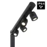 BRITEQ - BTI-AKKUPOLE BLACK POSTE ILUMINACIÓN LED 4x5W IP-64 BATERÍA DMX BRITEQ