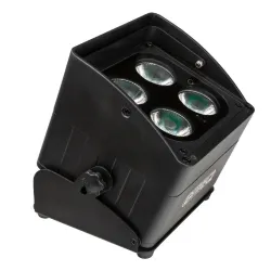 BRITEQ - BT-AKKULITE IP MINI 4x10W RGBWA IP65 BRITEQ (BATERÍA INCL.)